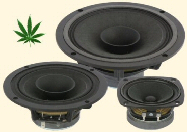 Hemp Acoustics full-range drivers. Hemp Acoustics full-range drivers.
